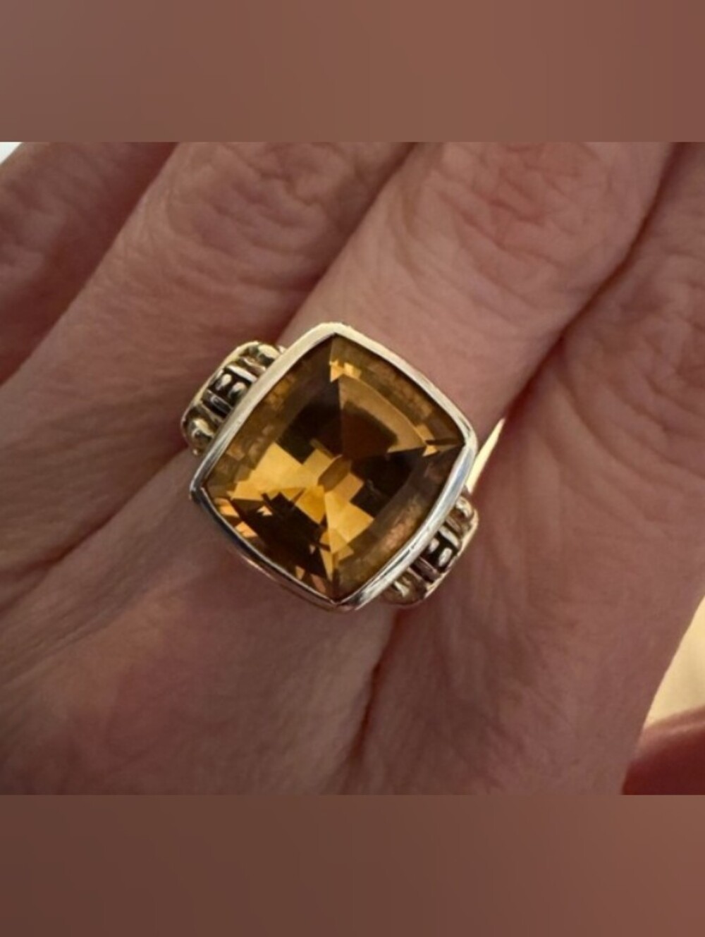 😍FLASH SALE!!😍 Lagos Citrine 18k Yellow Gold Sterling Silver Ring